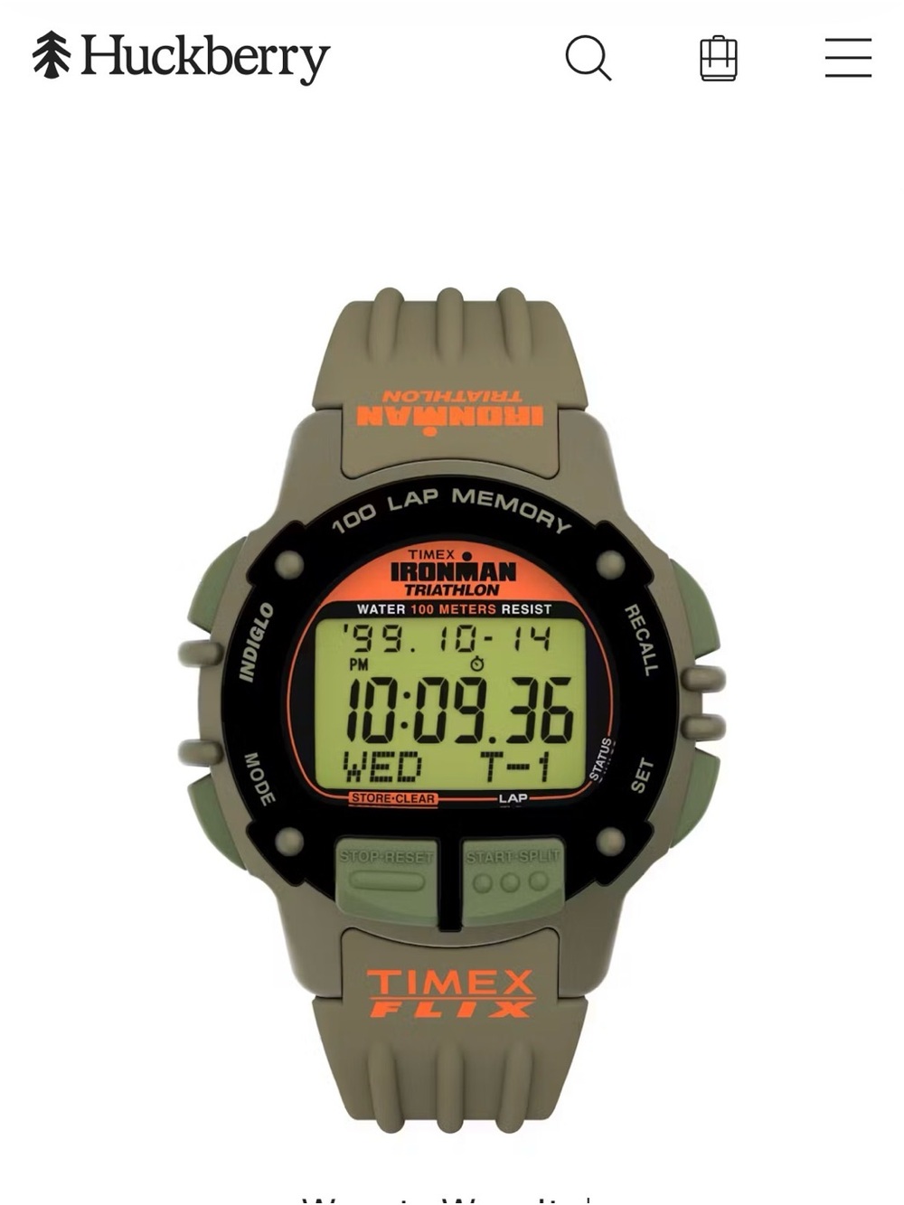 Timex Ironman Triathlon Digital Watch - huckberry edition